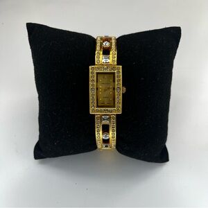 Vintage‎ Côte d'Azur Crystals Inlay Quartz Analog Women's Watch New Battery